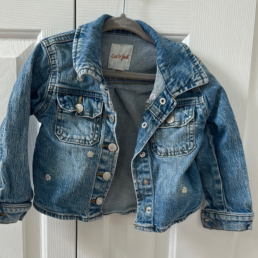 Cat & Jack Blue Jean Jacket Classic Style
